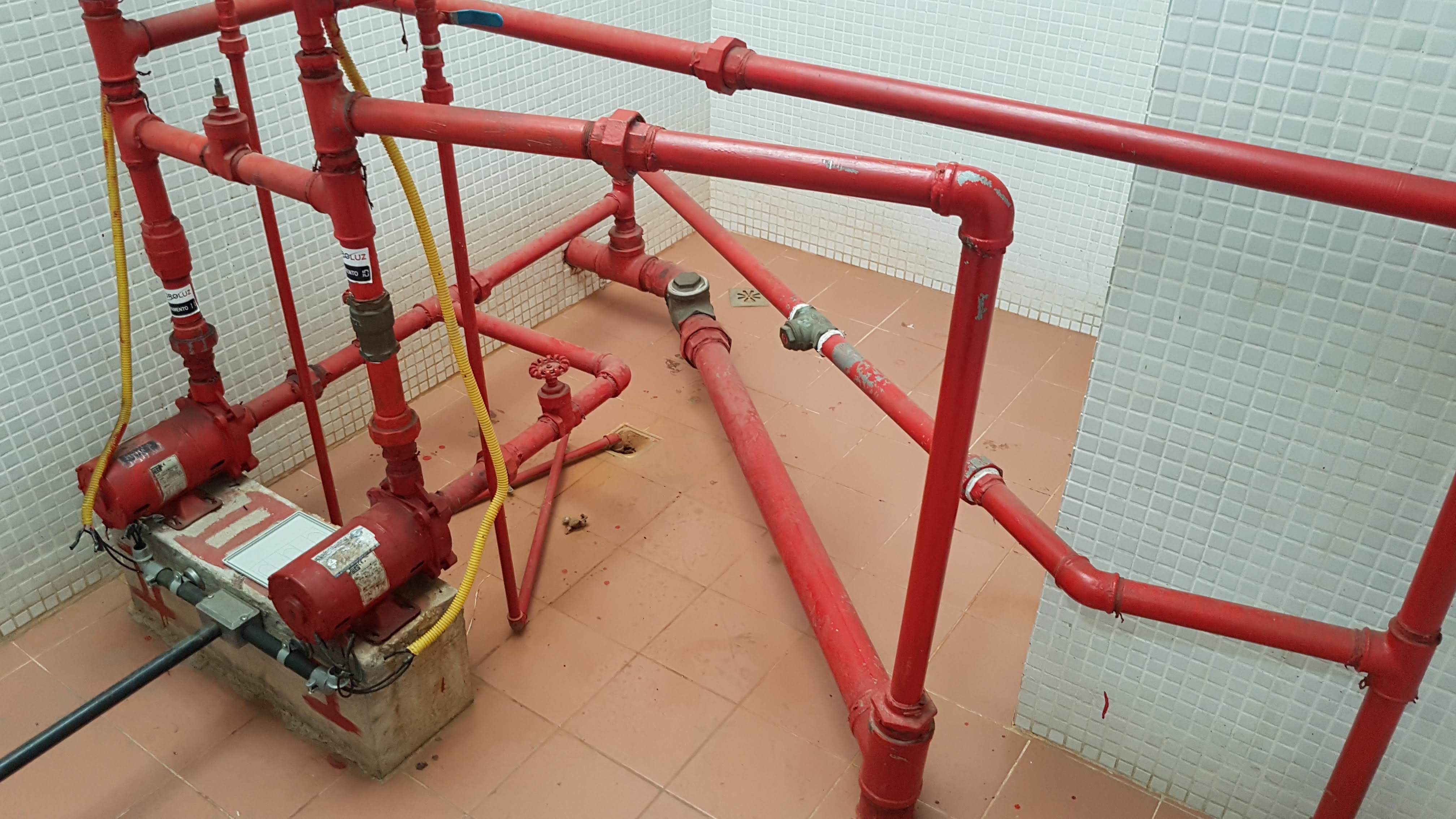 Vistoria do sistema de combate a incêndio
